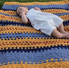 Chunky Yarn Baby Blanket Graphic
